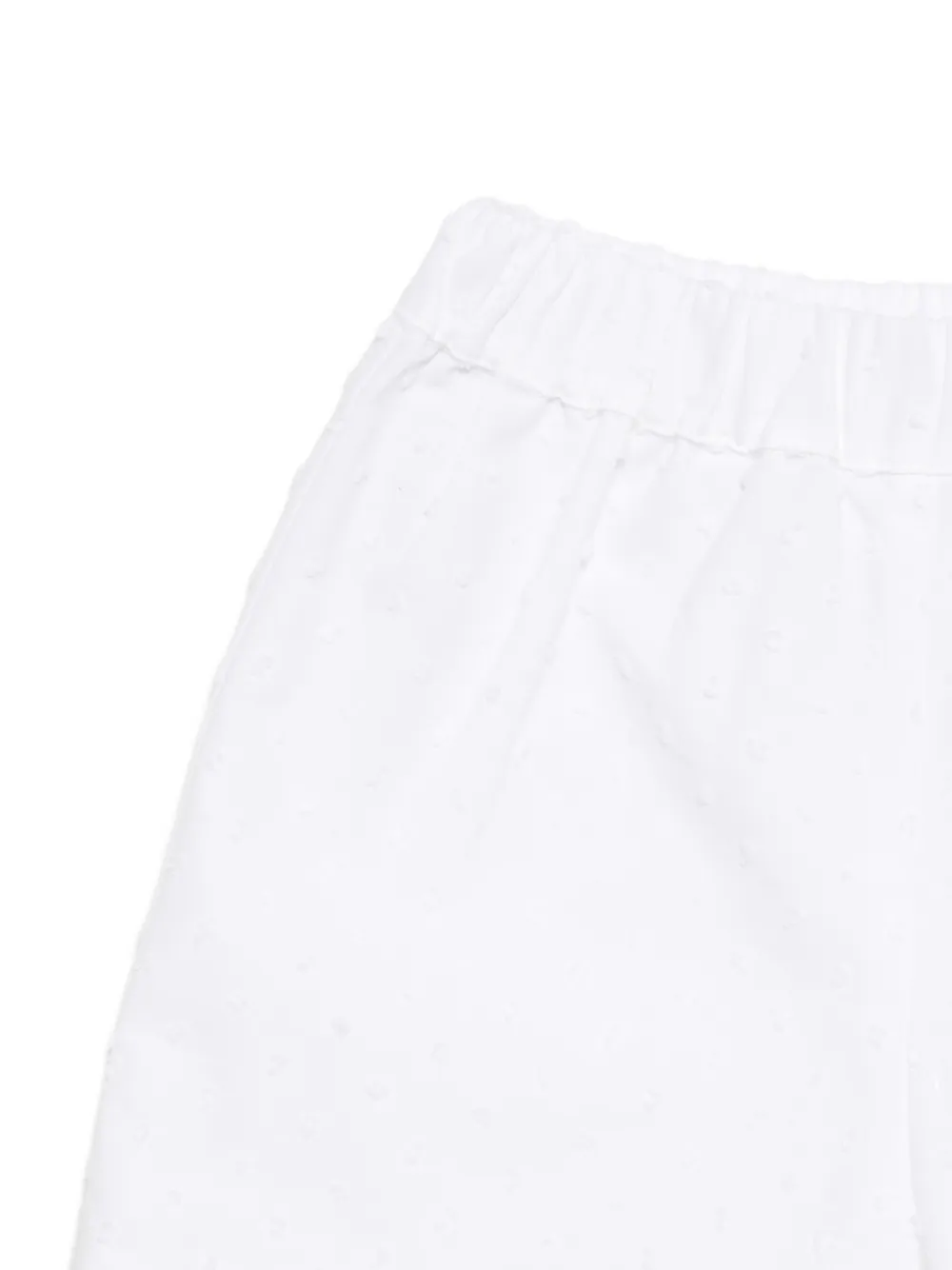 Patachou Shortsset met strik en bloemen Wit