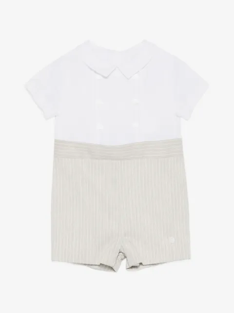 Patachou stripes buttoned romper