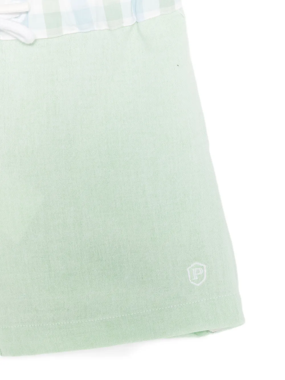  Patachou Checked-pattern Shorts - Blue 