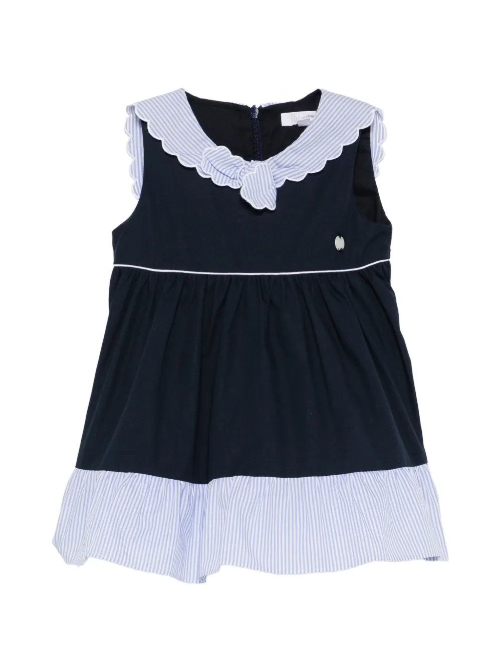 Patachou sleveeless striped dress - Blue