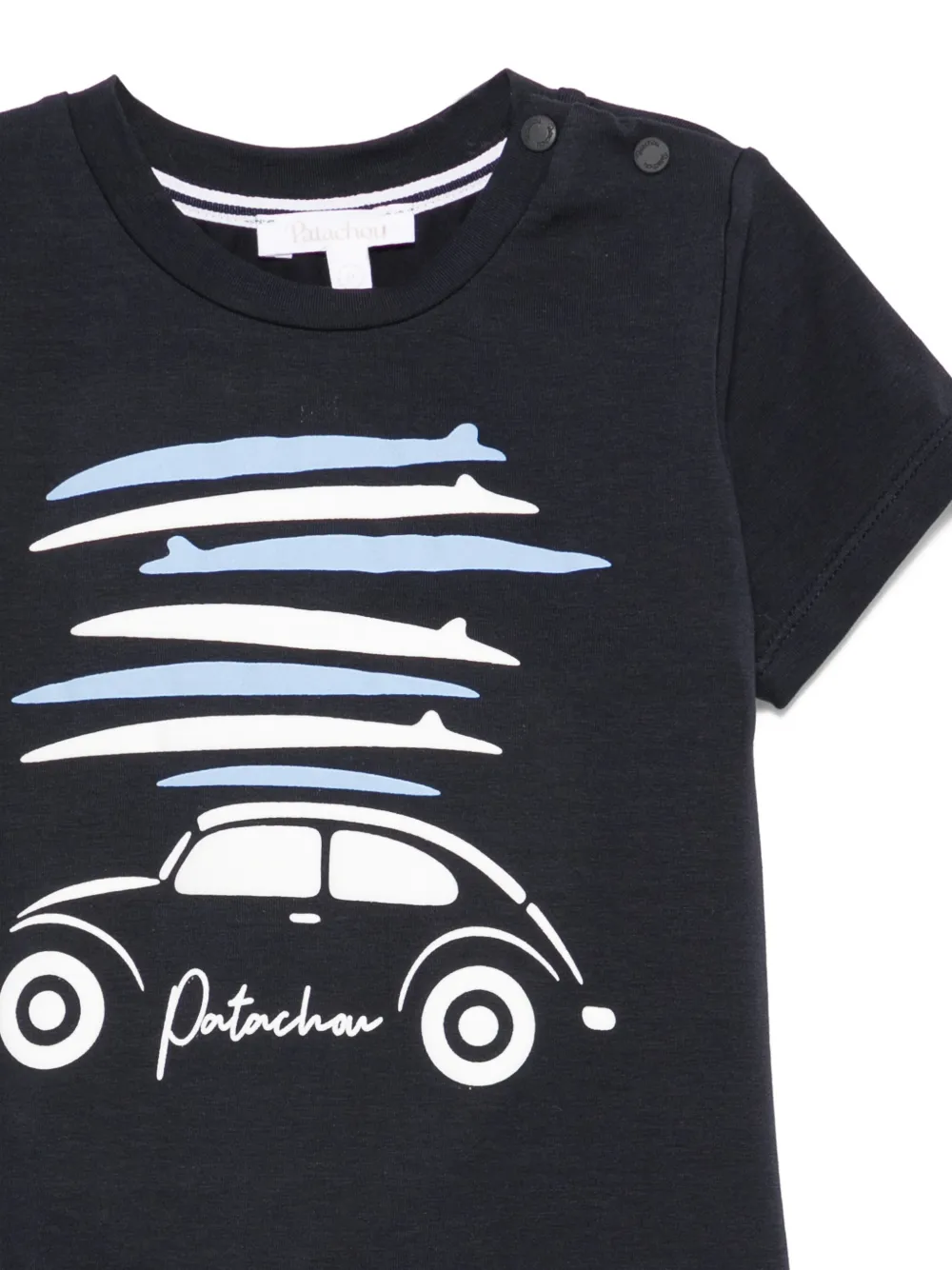  Patachou Car-print T-shirt - Blue 