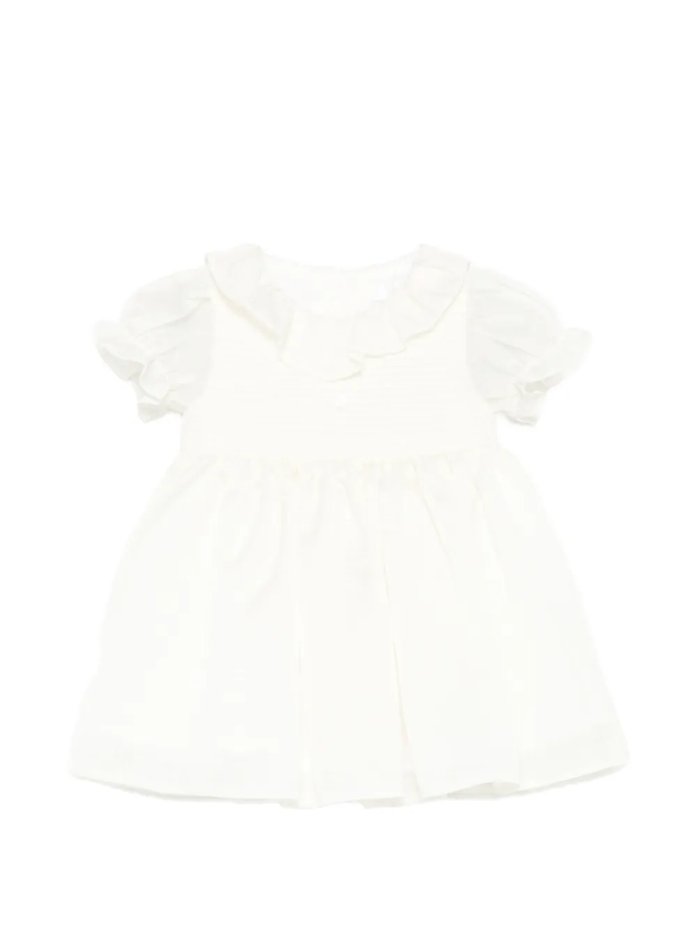 Patachou smocked ruffled dress - Toni neutri