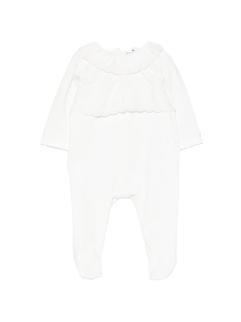Patachou scalloped-trim pajamas - Bianco
