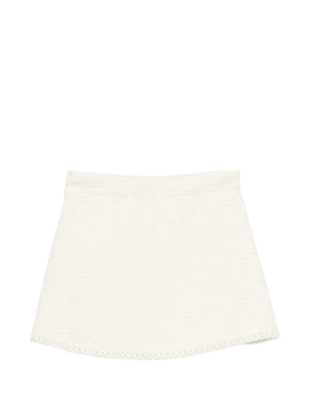 Patachou Gewelfde tweed rok Beige
