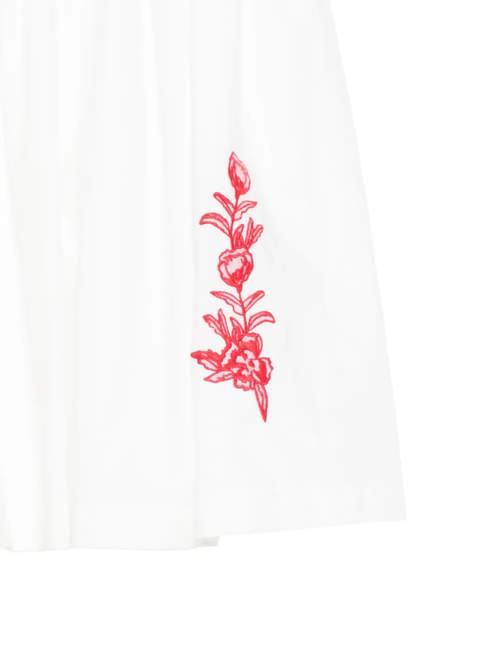 Patachou Jurk met geborduurde bloemen Wit