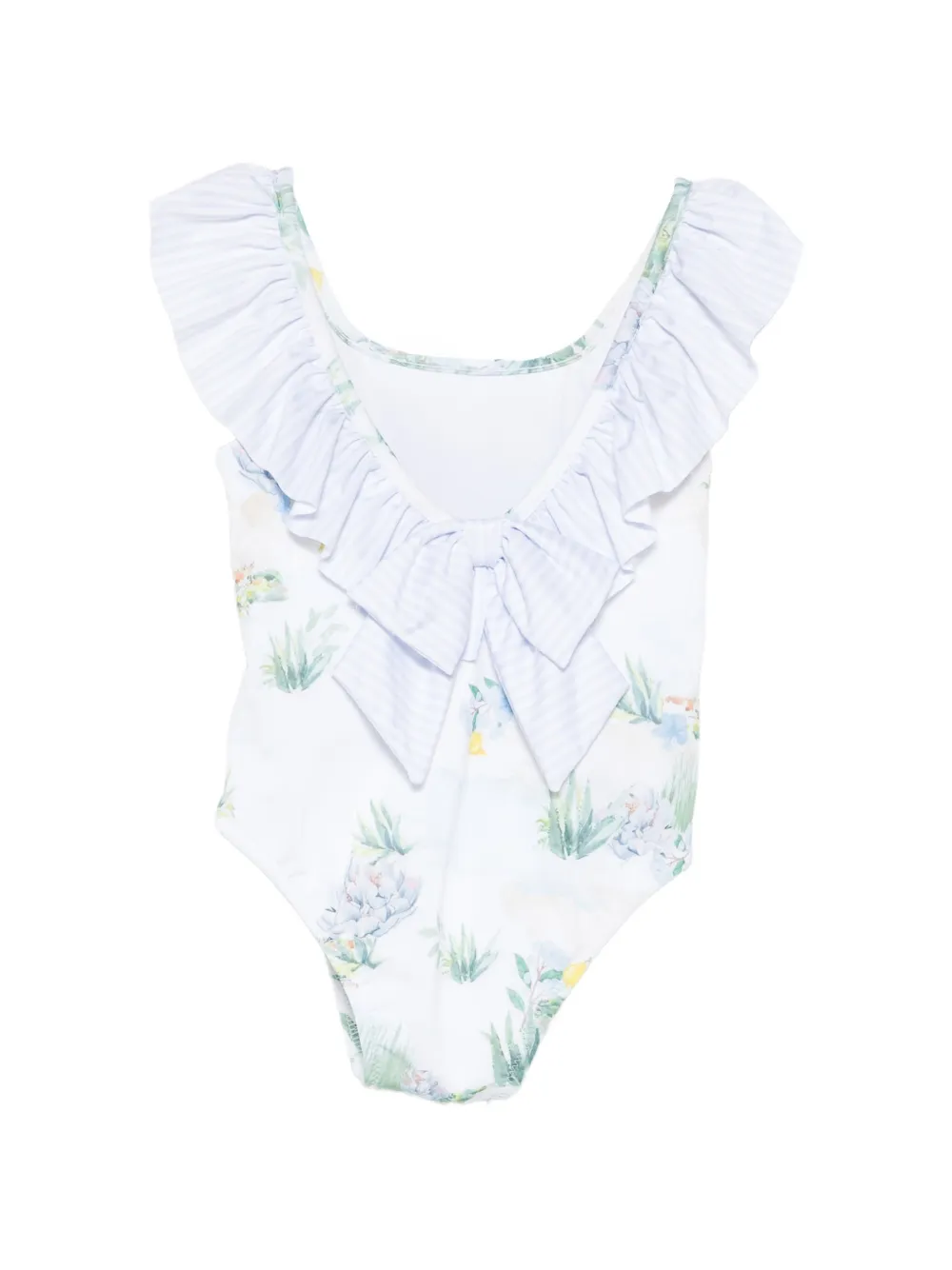 Patachou Badpak met bloemenprint Wit
