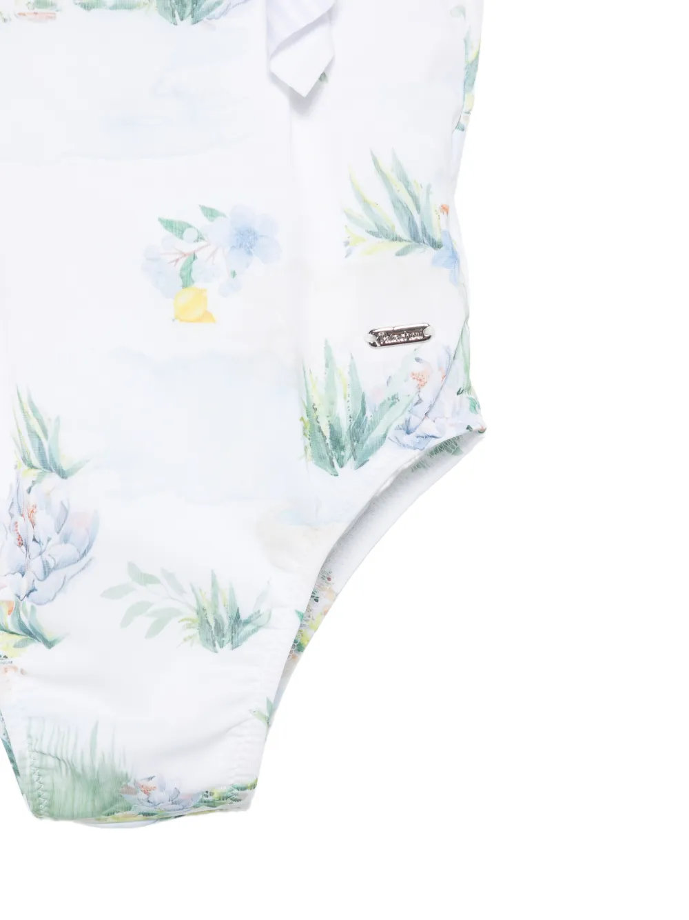 Patachou Badpak met bloemenprint Wit