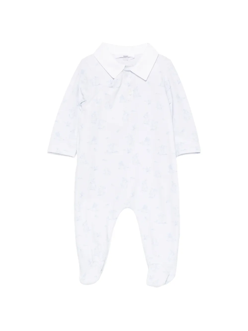 Patachou rabbit-print pajamas - Blu