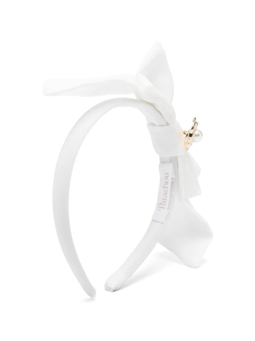 Patachou bow-detail headband - Bianco