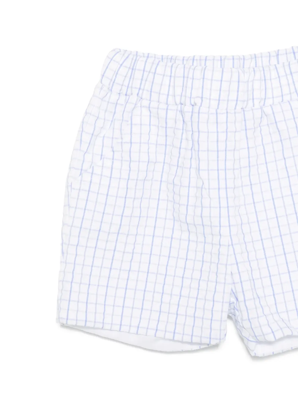Patachou Shorts set met geruite kraag Wit