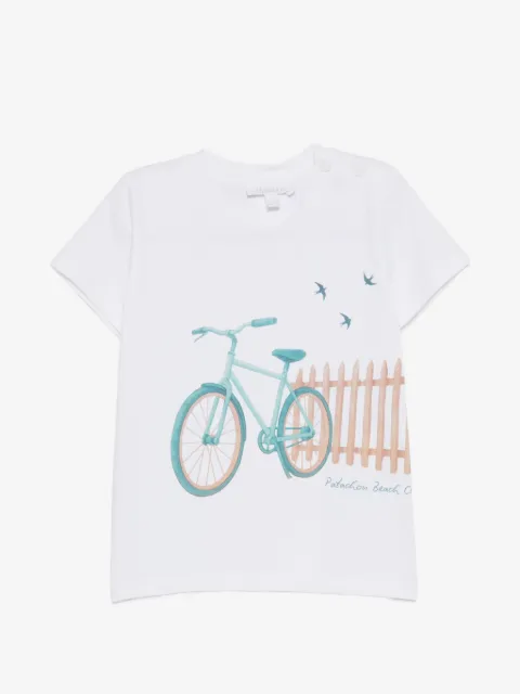 Patachou bicycle-print T-shirt