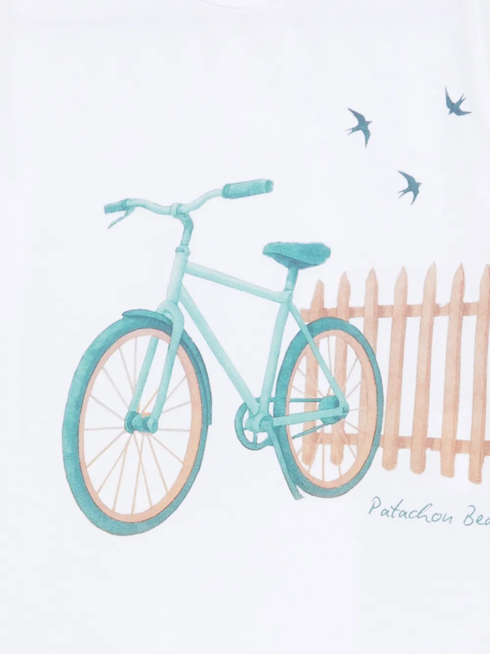  Patachou Bicycle-print T-shirt - White 