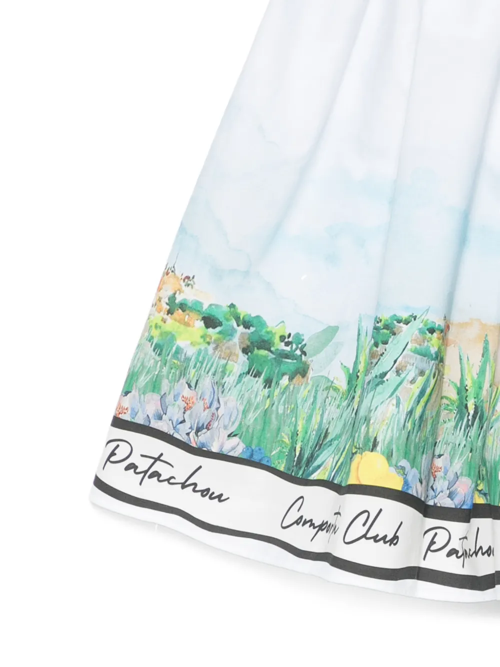  Patachou Village-print Skirt - White 