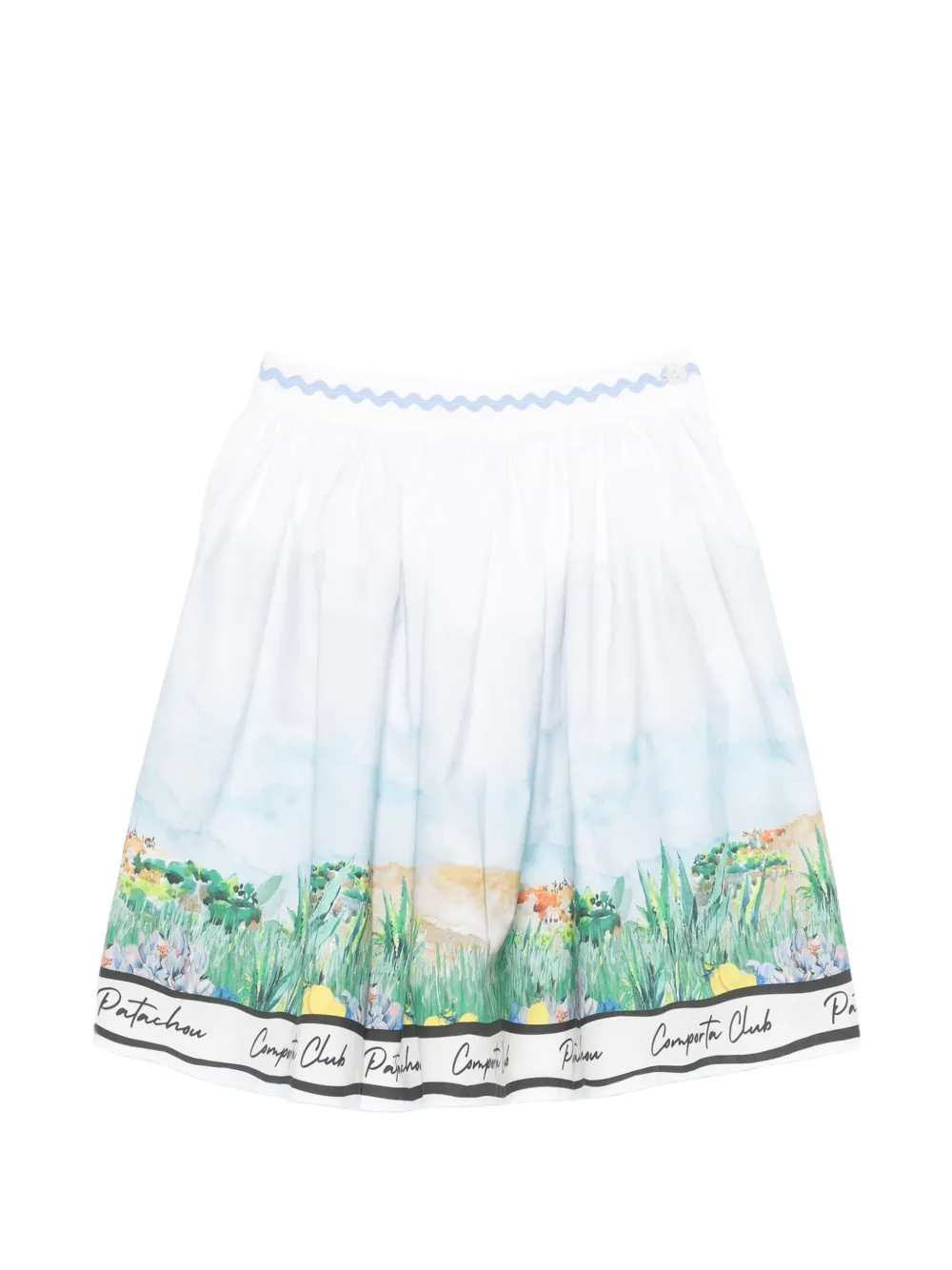 Patachou Gonna con stampa - Bianco