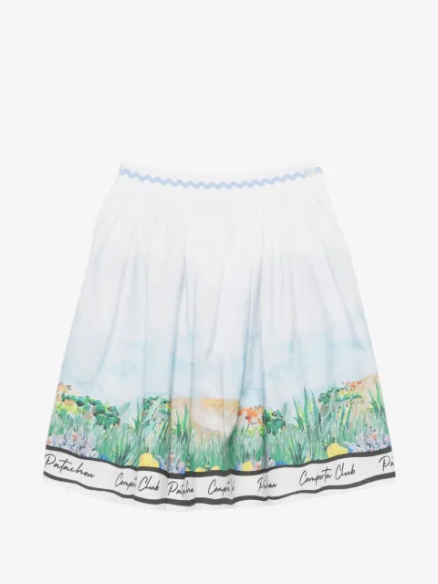 Patachou village-print skirt