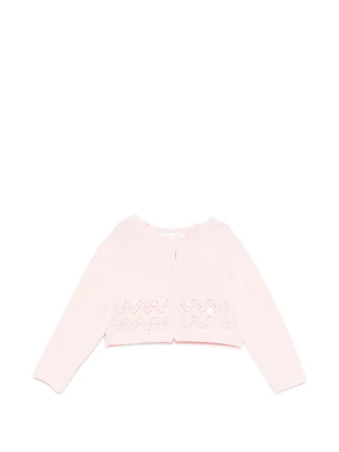 Patachou pointelle-knit cardigan