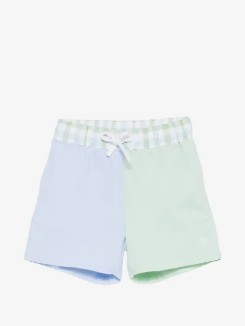 Patachou patchwork gingham shorts