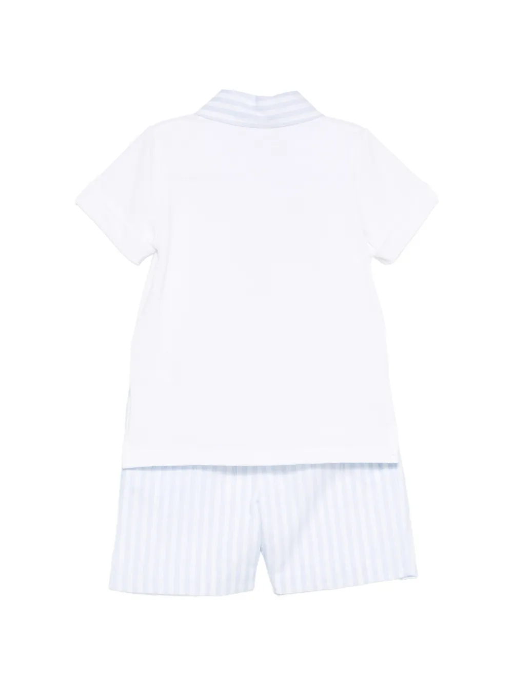 Patachou Set De Shorts A Rayas - Blanco 