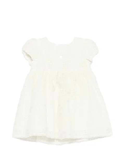 Patachou floral-lace puff-sleeve dress