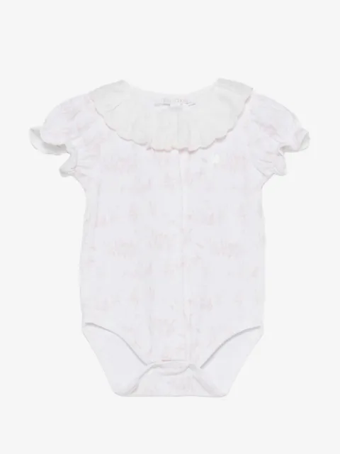 Patachou ruffled toile de jouy babygrow