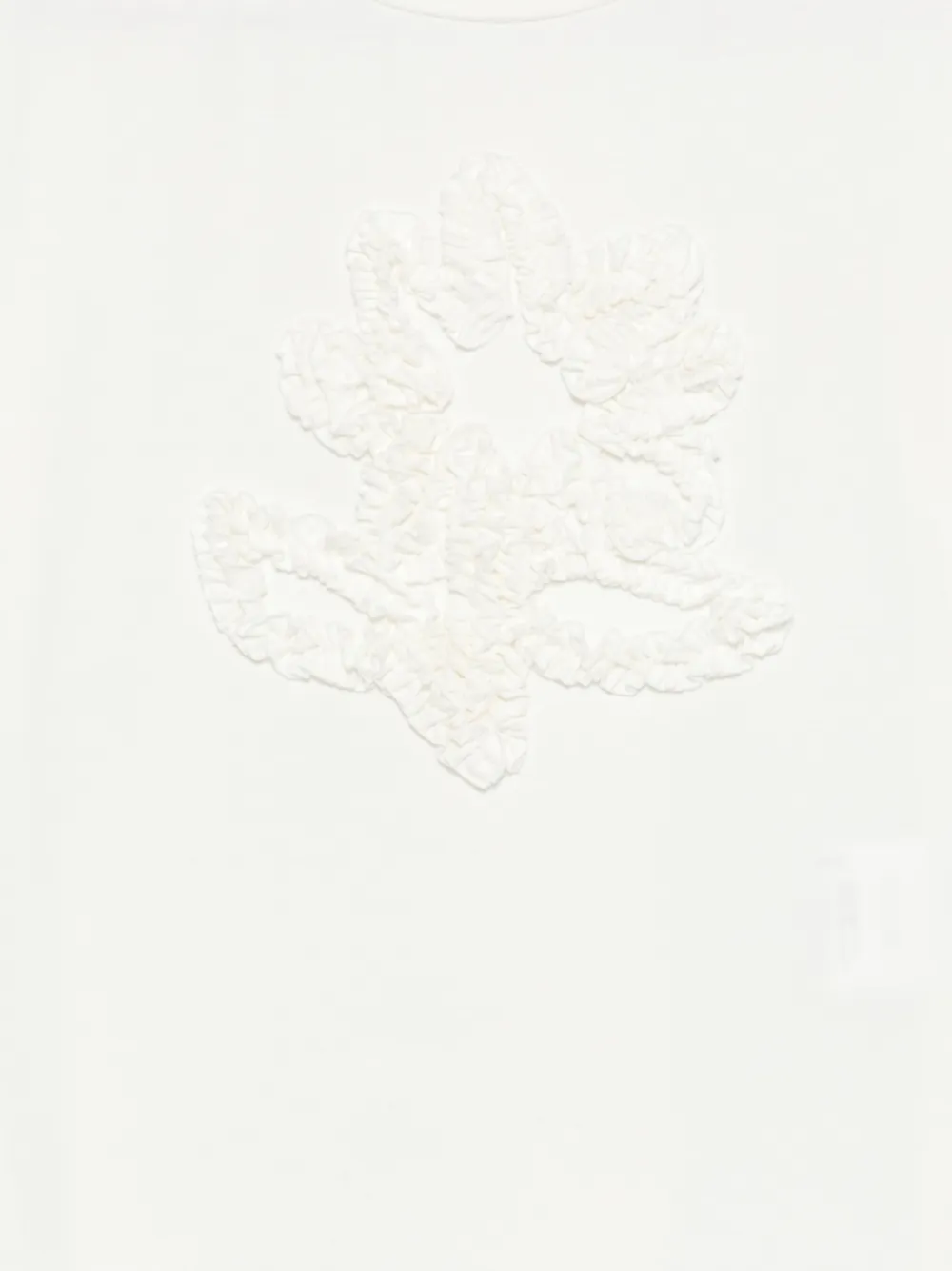  Patachou Flower-embellishment T-shirt - Neutrals 