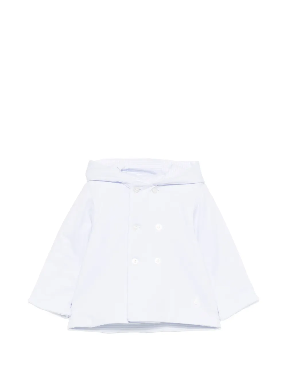 Patachou double-breasted hooded jacket - Blu