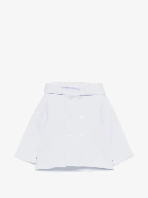 Patachou double-breasted hooded jacket