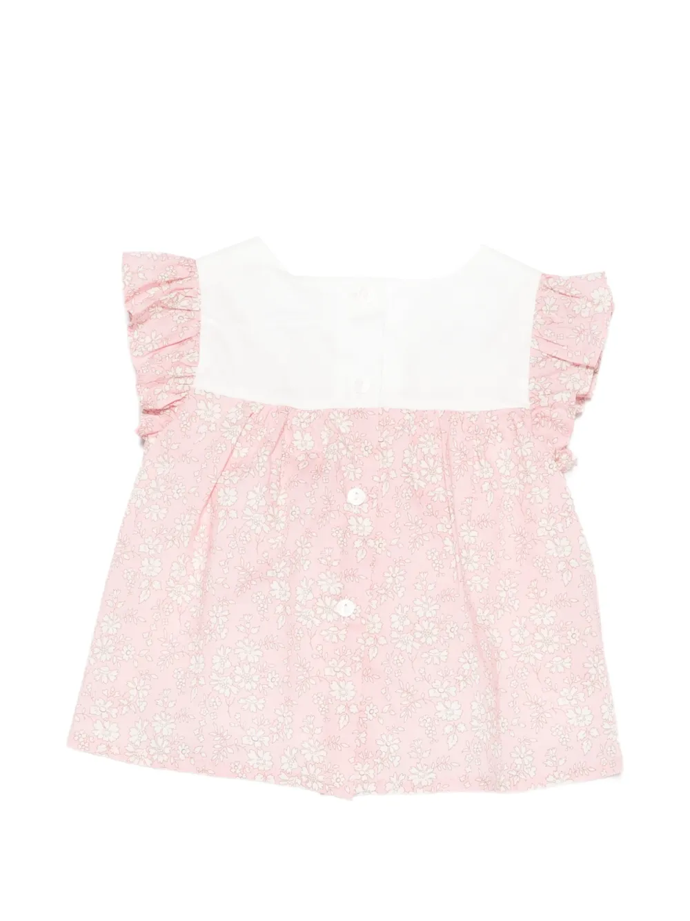 Patachou Twee broekjes met bloemenprint en ruches Roze