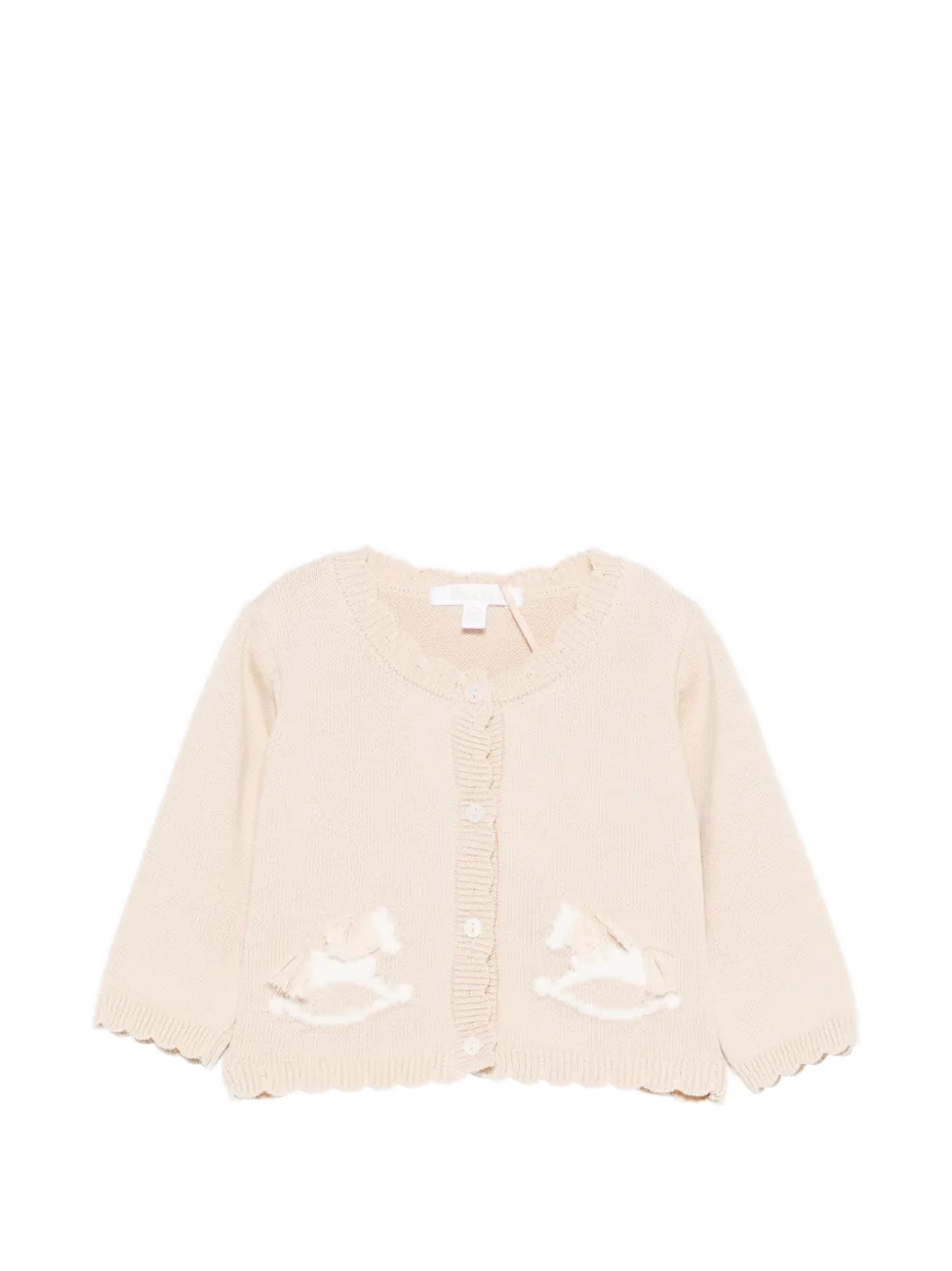 Patachou horse-motif cardigan - Toni neutri