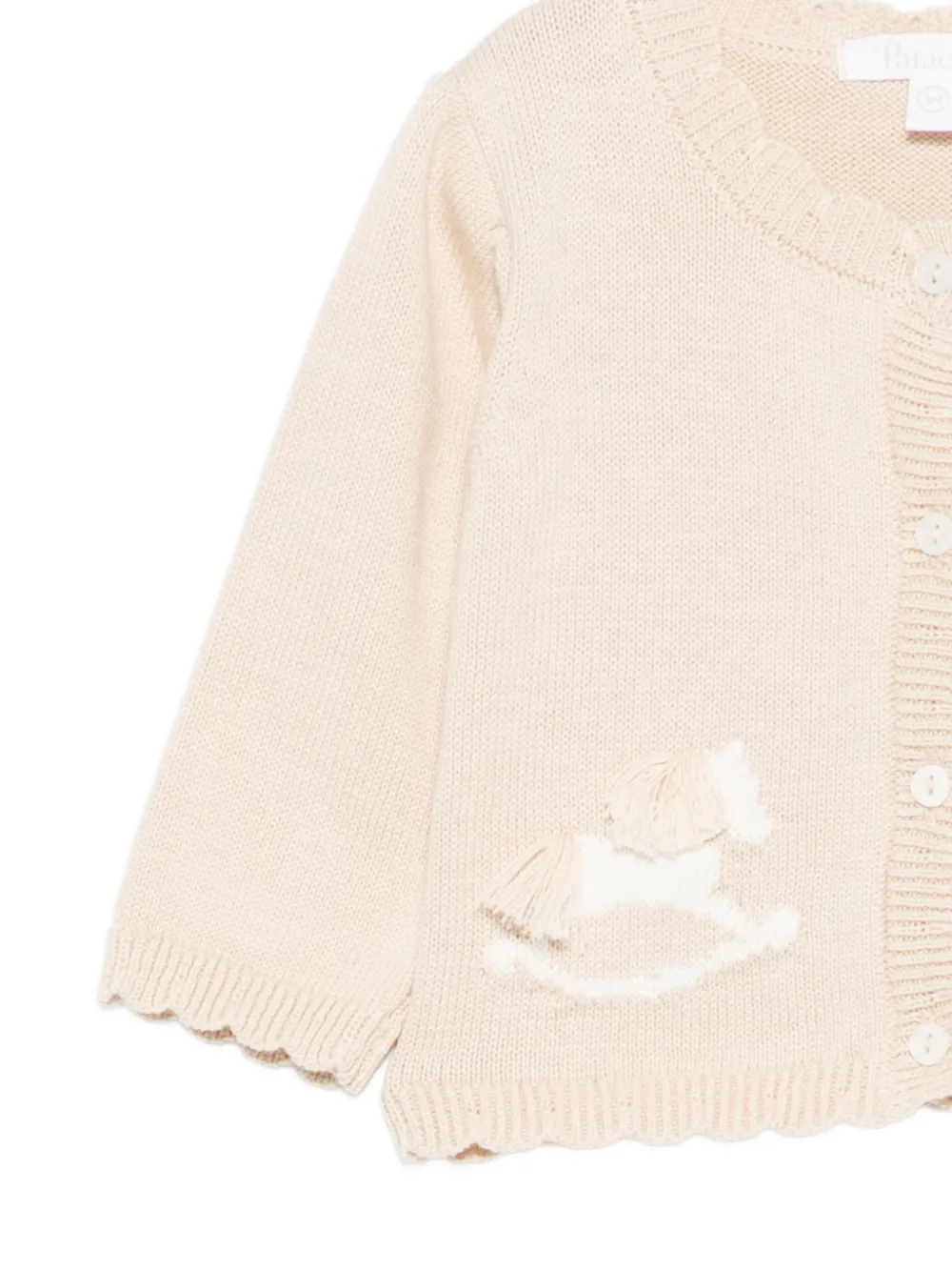 Patachou Vest met paardenpatroon Beige