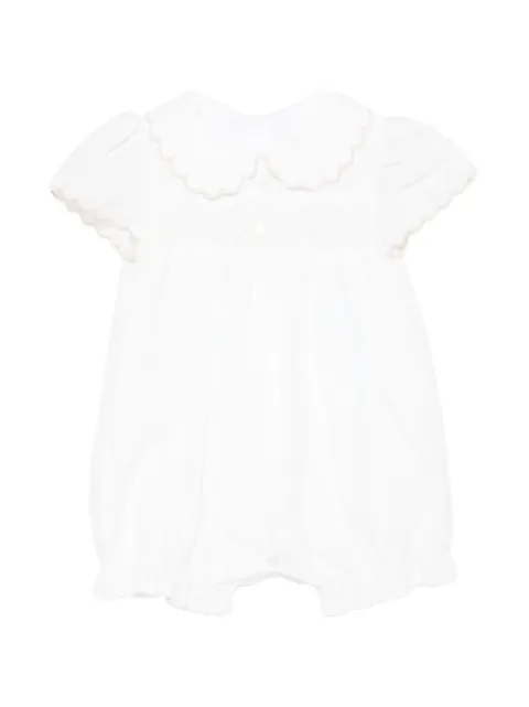 Patachou scalloped-collar romper