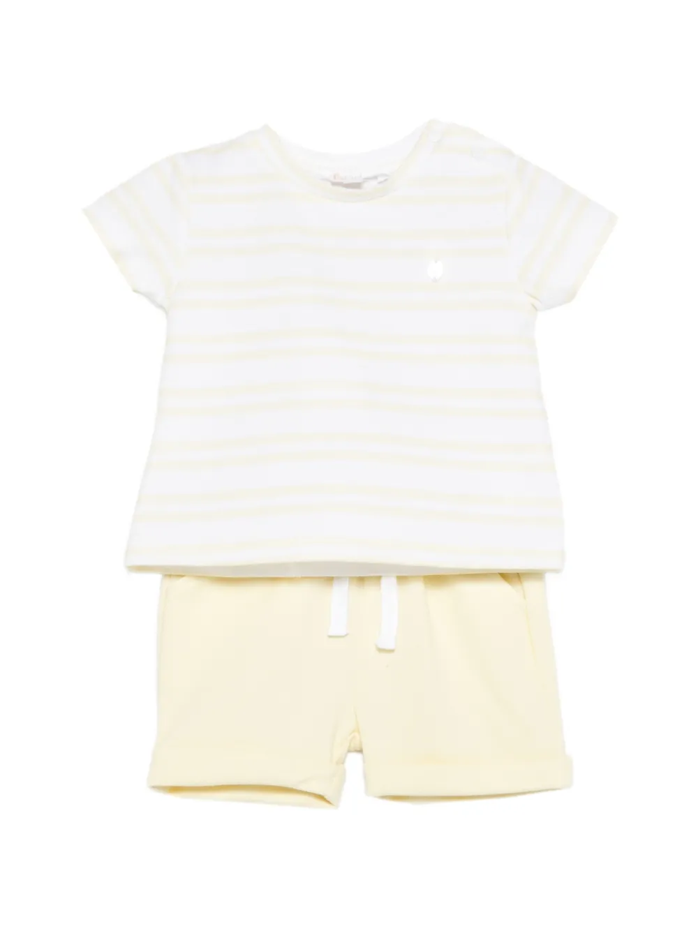 Patachou striped shorts set - Yellow