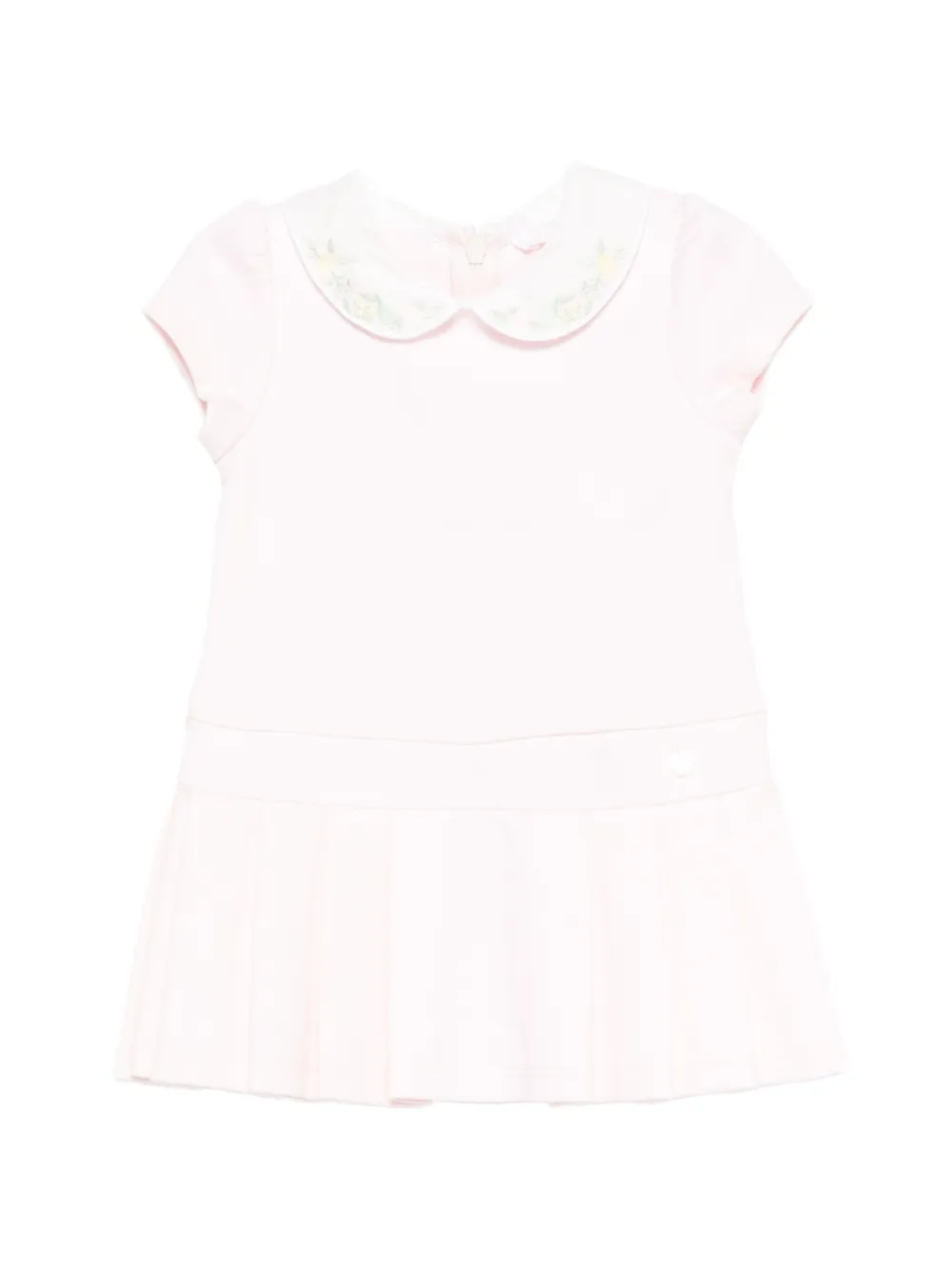 Patachou embroidered pleated dress - Pink