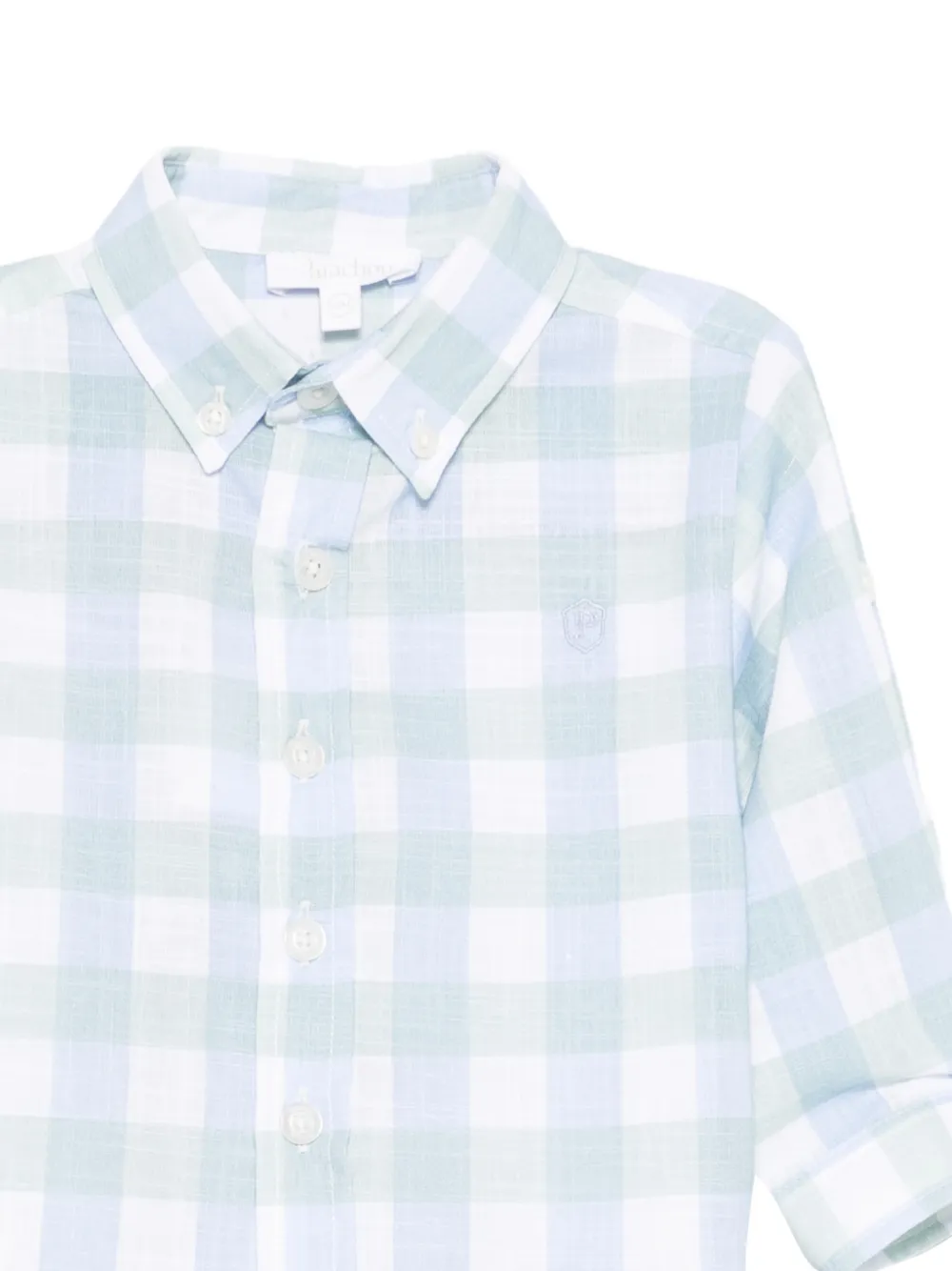 Patachou Geruit shirt Blauw
