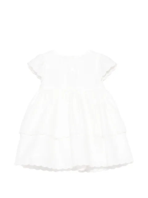 Patachou scalloped-edge tiered dress