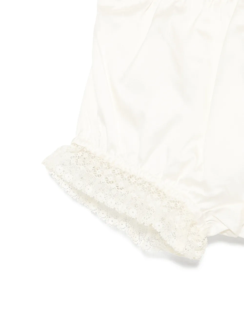 Patachou Jurk met strik van kant Beige