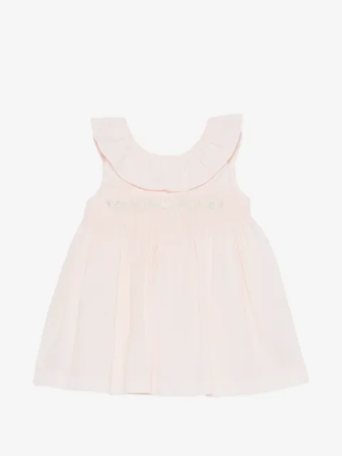 Patachou ruffled-collar embroidered dress