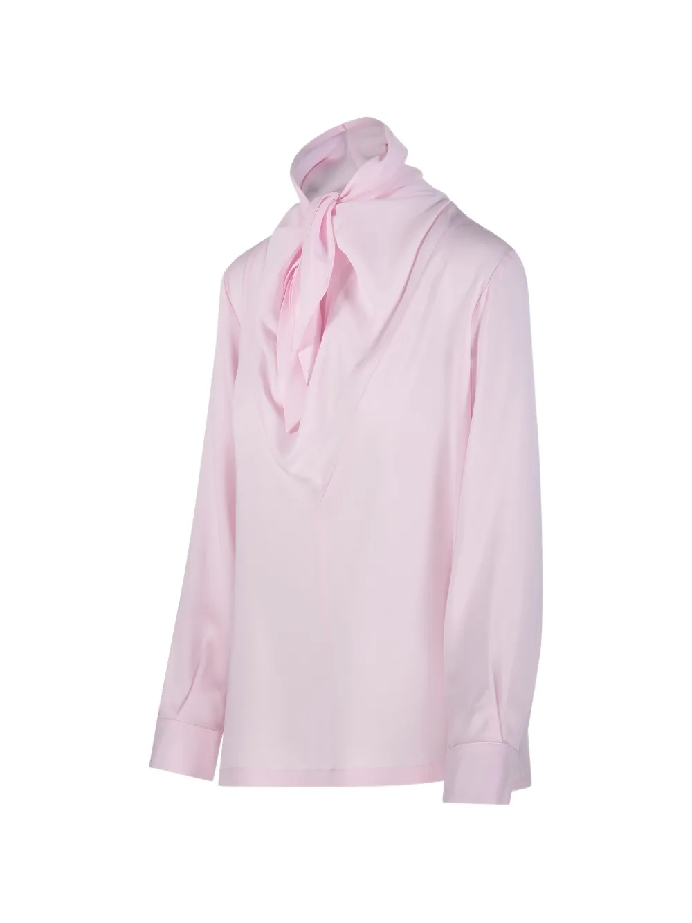 Max Mara Top met vlinderstrik Roze