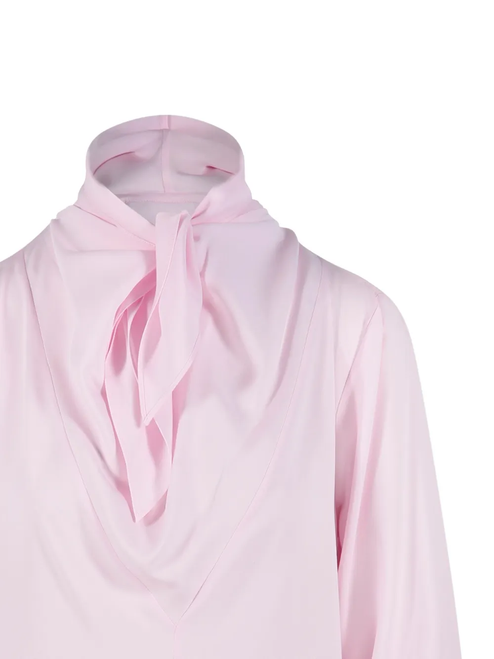 Max Mara Top met vlinderstrik Roze