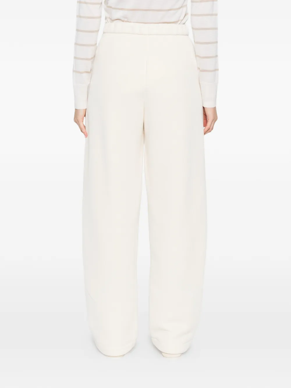 Max Mara Broek met wijde pijpen Beige
