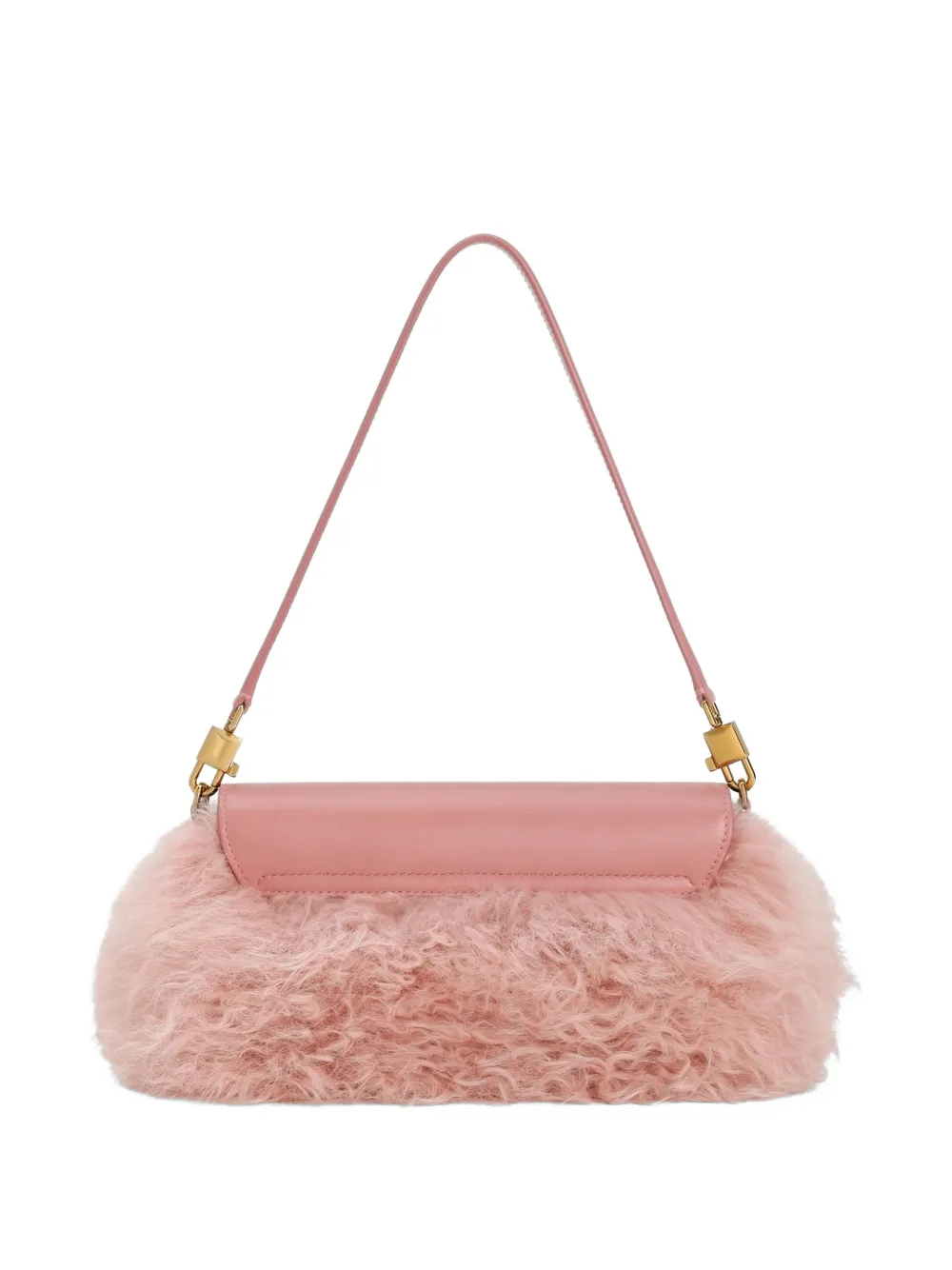 Dolce & Gabbana Marlene lammy en Palmellato schoudertas van kalfsleer Roze