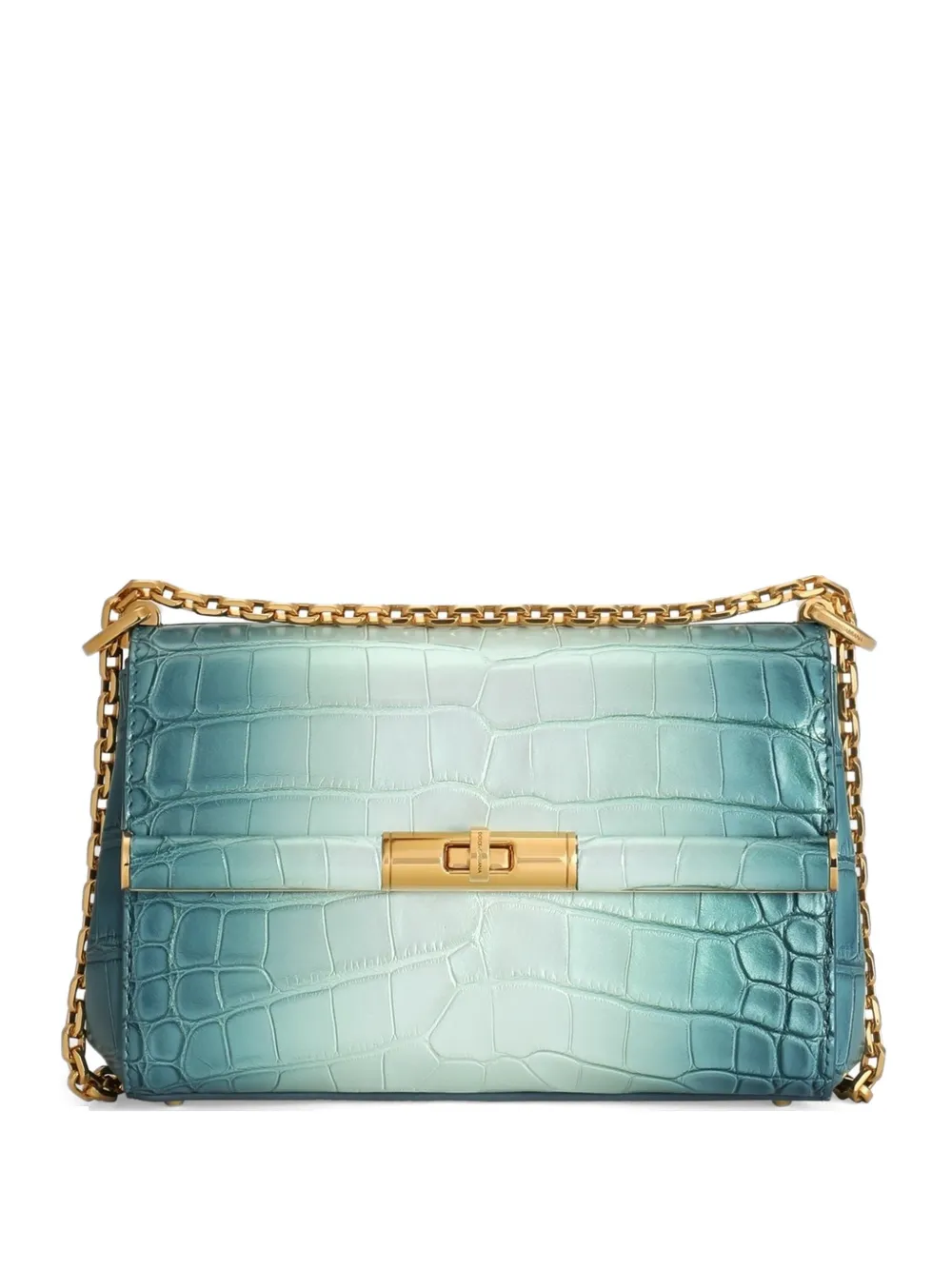 Dolce & Gabbana Borsa a tracolla Marlene city mini in alligatore - Blu