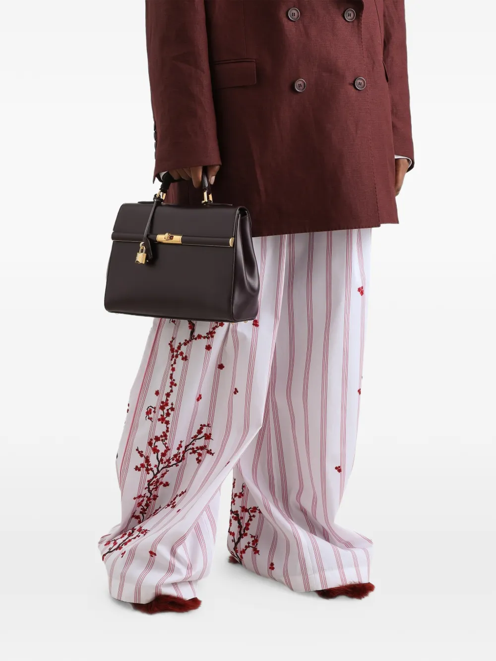 Dolce & Gabbana Marcie leren shopper Rood