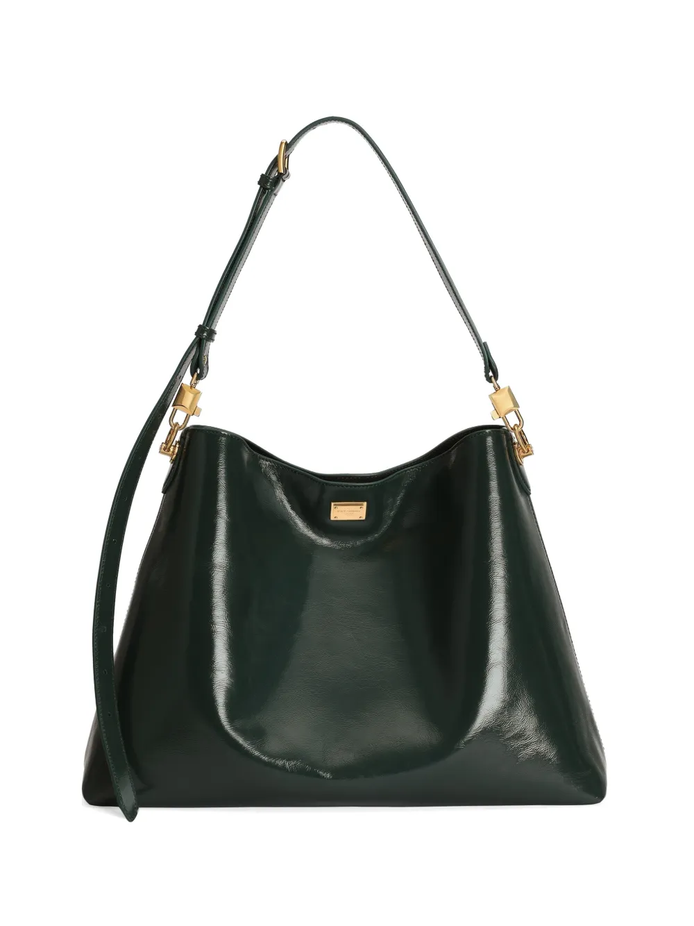 Dolce & Gabbana Borsa a spalla Vittoria grande in pelle di vitello - Verde