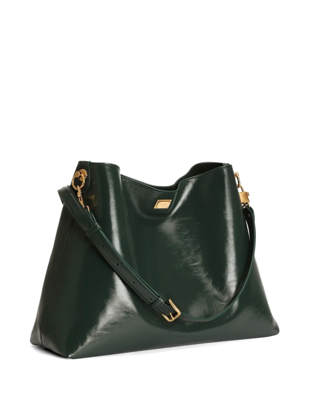 Dolce & Gabbana Vittoria grote kalfsleren schoudertas Groen