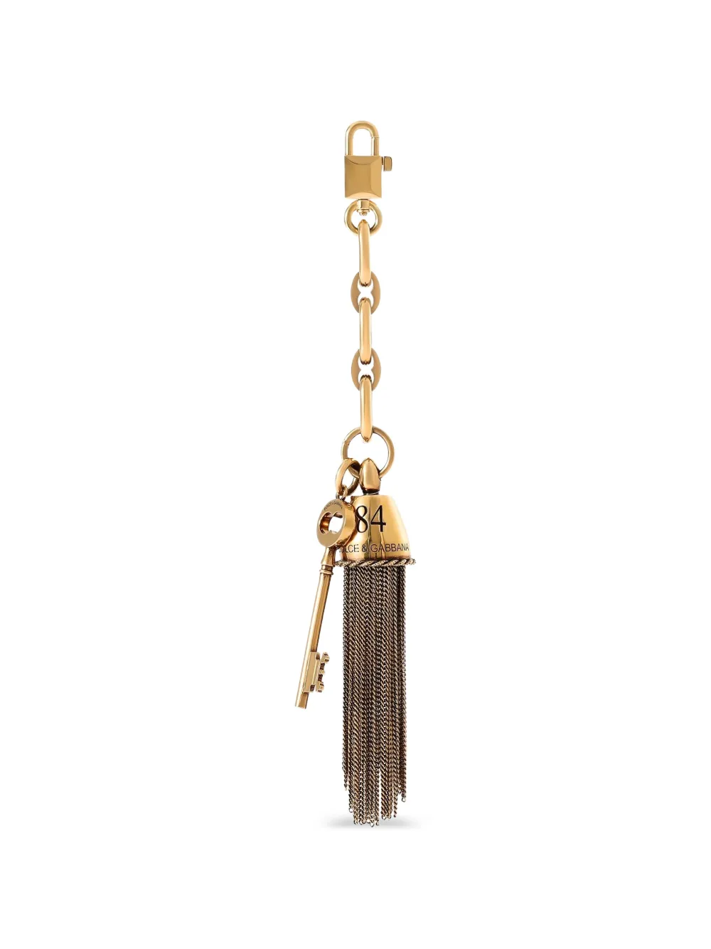 Dolce & Gabbana metal charm keychain - Gold