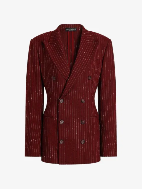 Dolce & Gabbana striped double-breasted blazer