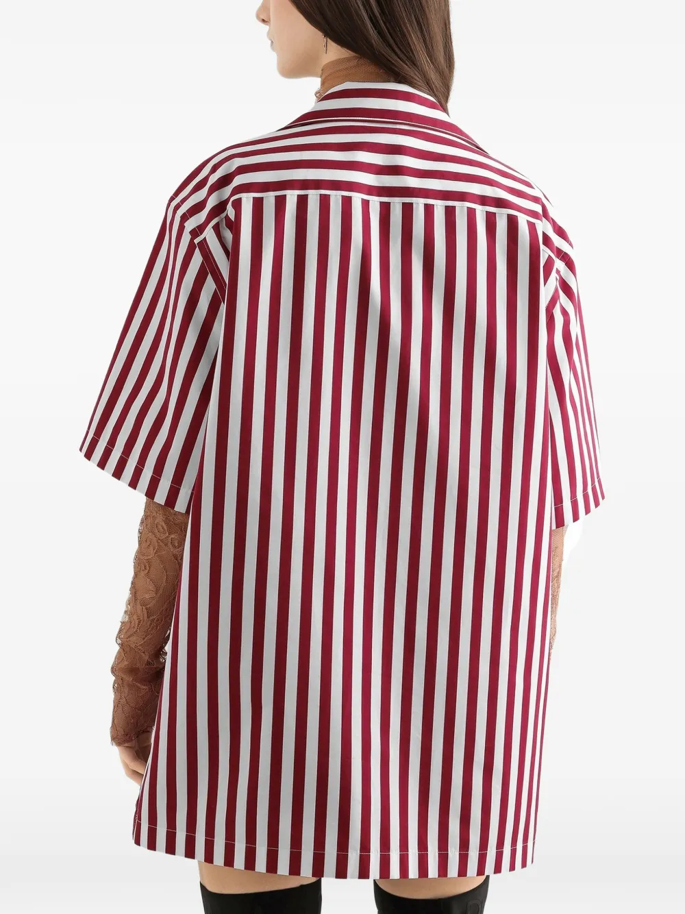 Dolce & Gabbana Gestreept overhemd Rood