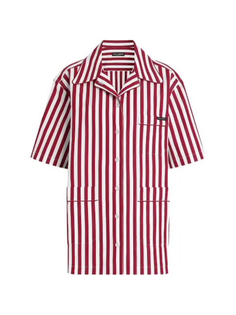 Dolce & Gabbana striped chest-pocket shirt