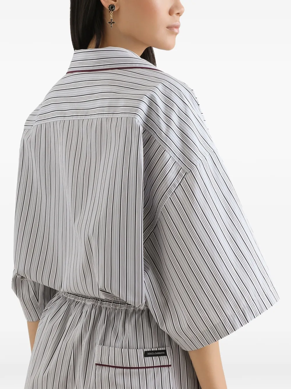 Dolce & Gabbana Gestreept blouse Grijs